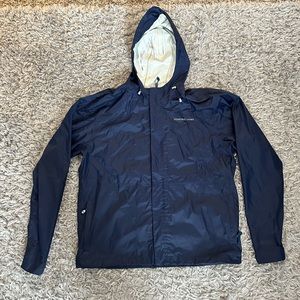 Navy Blue Vineyard Vines Rain Jacket